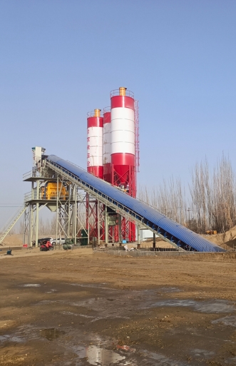 Belt Feeding Concrete Plant