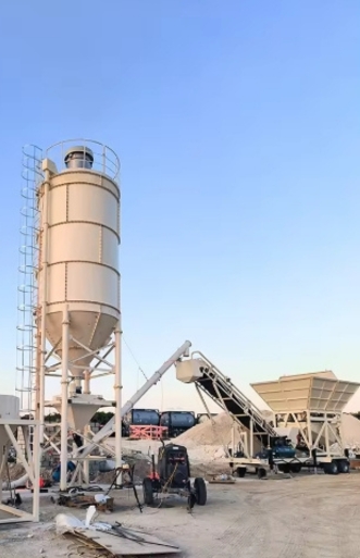 Dry mix concrete plant