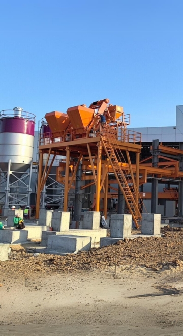 Installation and Commissioning of HZN75 Concrete Batching Plant in Thailand for Precast Component Manufacturing