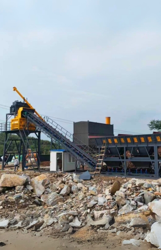 With-Foundation Concrete Plant