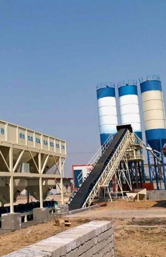 Belt Feeding Concrete Plant
