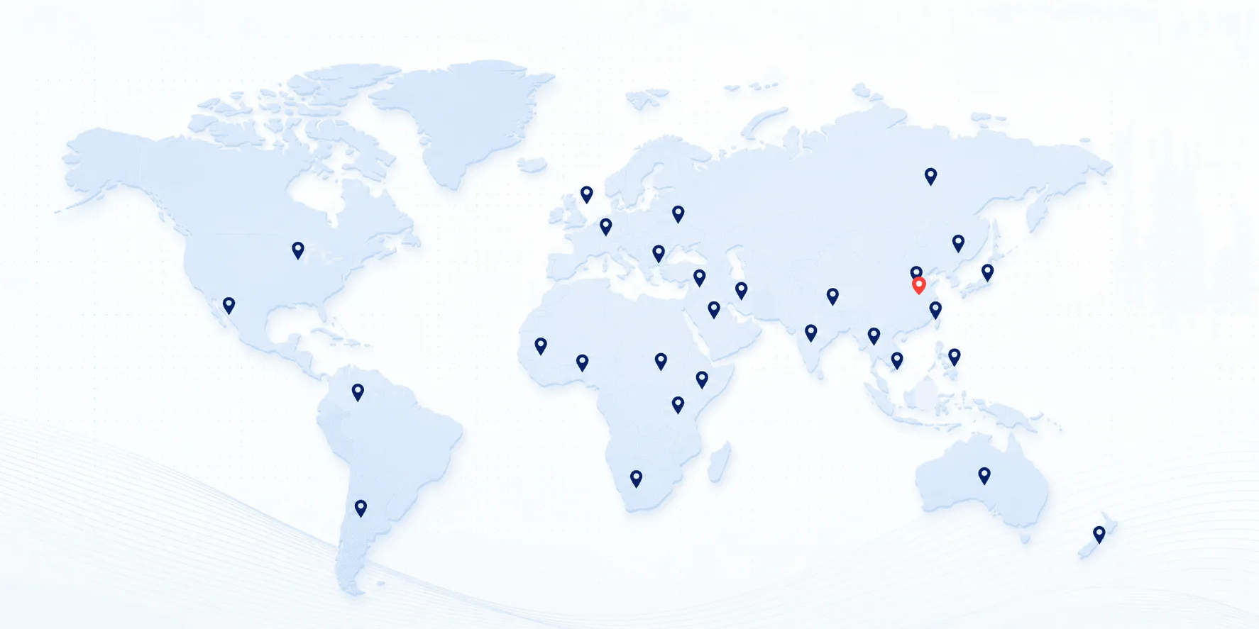Henan Hengyuan global project footprint map from Zhengzhou China