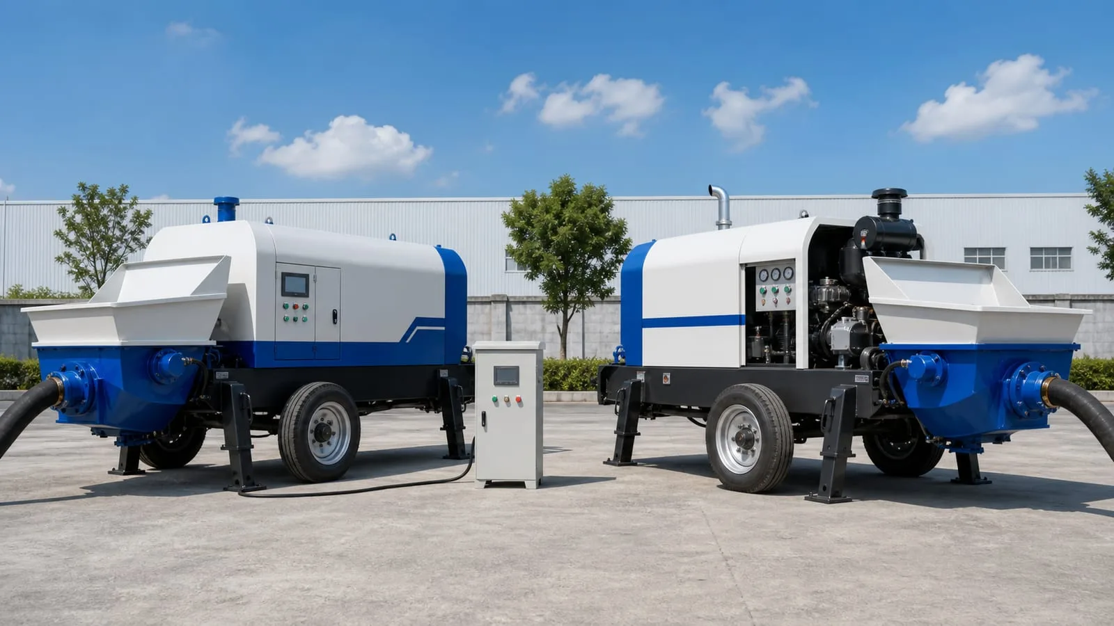 Bomba de concreto electrica o diesel: cual conviene para su obra? overview