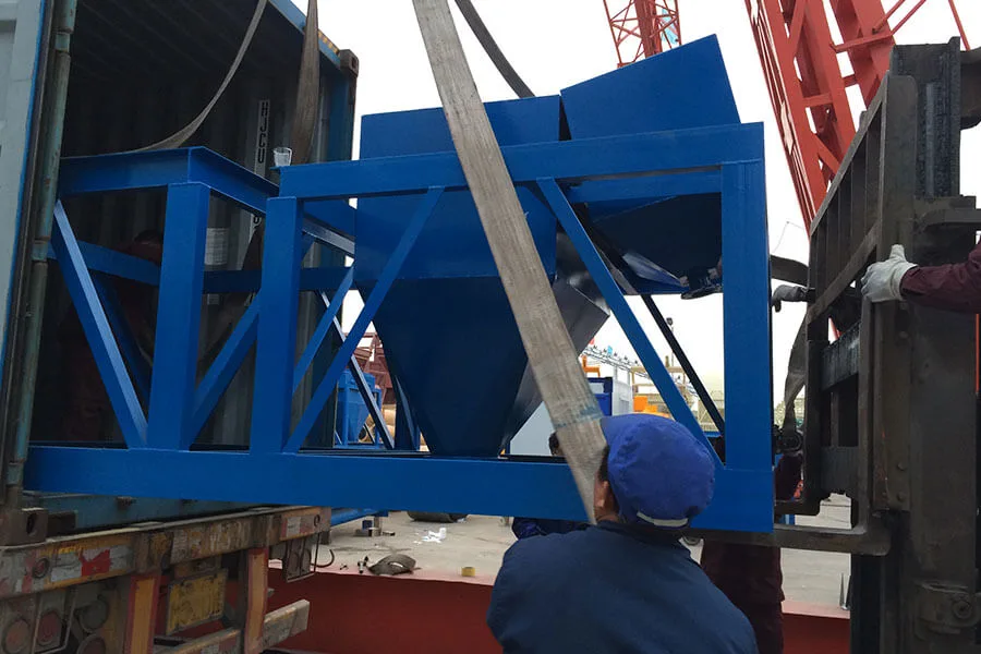 Preparation de livraison et expedition d'une centrale a beton