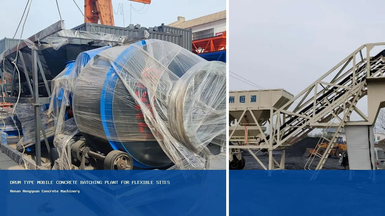 Centrale mobile a tambour pour sites flexibles detail