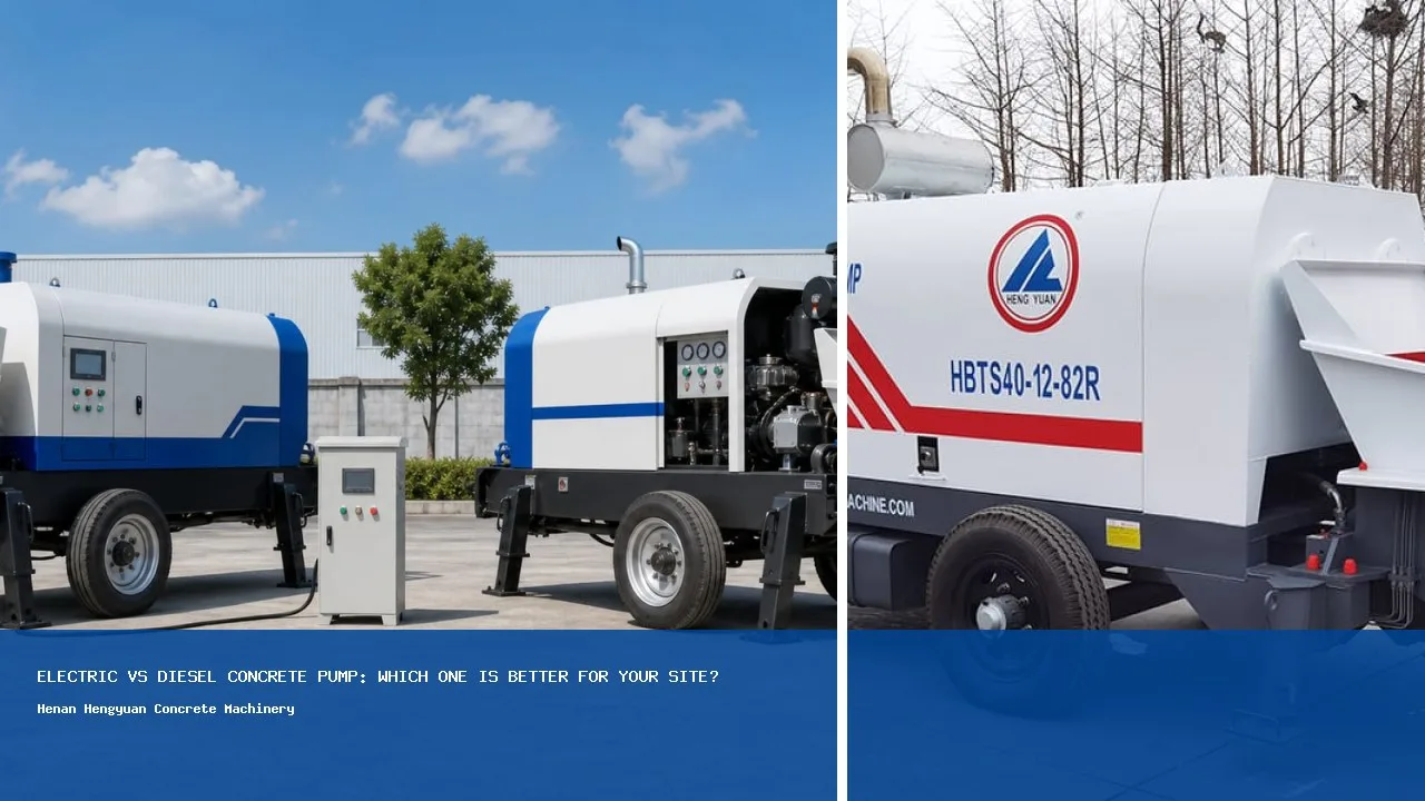Bomba de concreto electrica o diesel: cual conviene para su obra? detail
