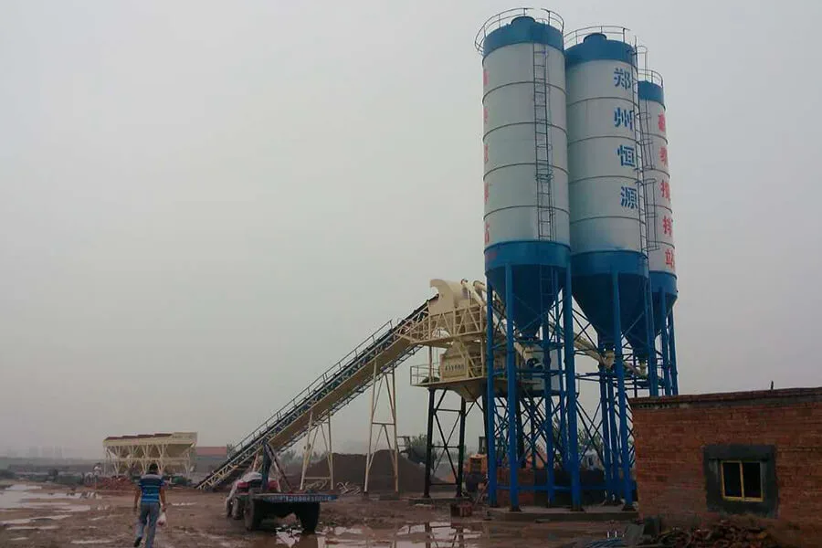 Planta de concreto de gran capacidad para proyectos de alta produccion