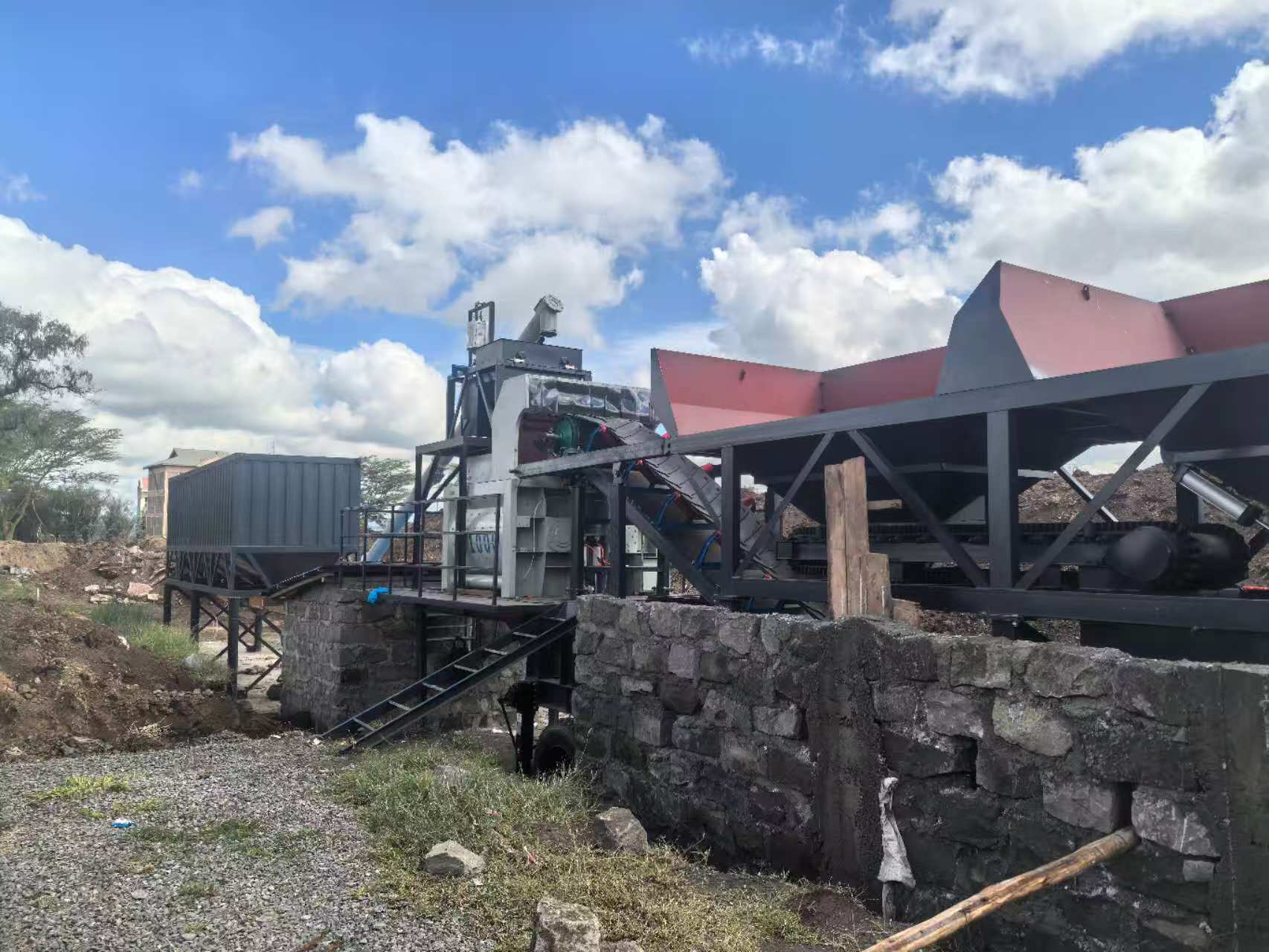 Centrale a beton mobile serie YHZS en Ghana | Production mobile de beton pour chantiers et infrastructures
