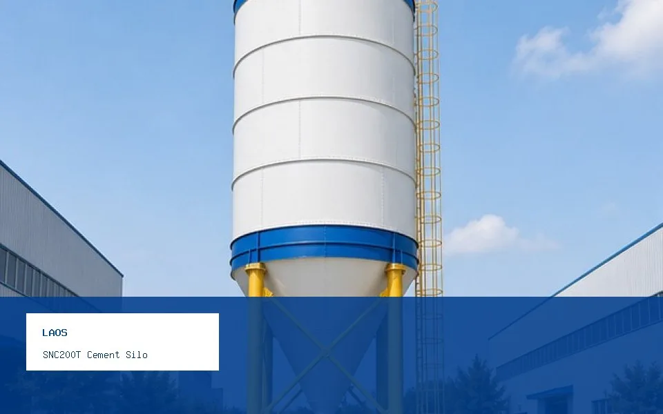 SNC200T Silo de Cemento - Proyecto de equipo auxiliar en Laos