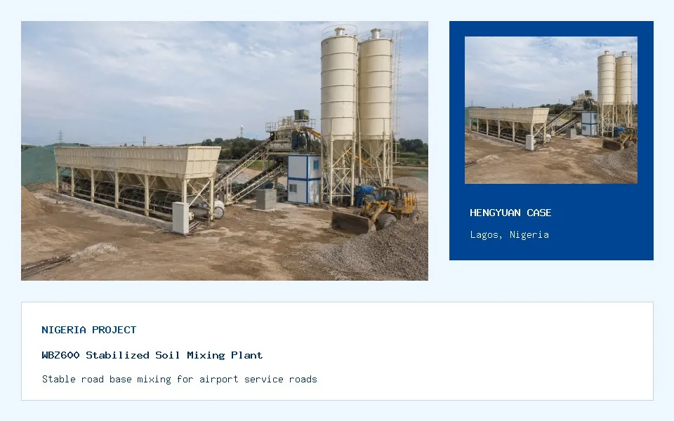 WBZ600 Centrale de Sol Stabilise - Projet de centrale de sol stabilise en Nigeria