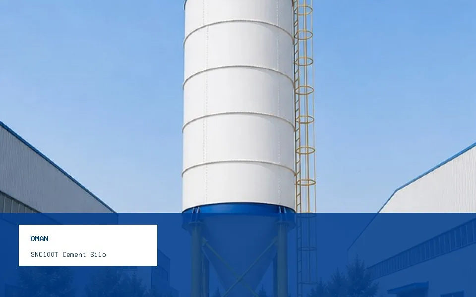 SNC100T Silo de Cemento - Proyecto de equipo auxiliar en Oman