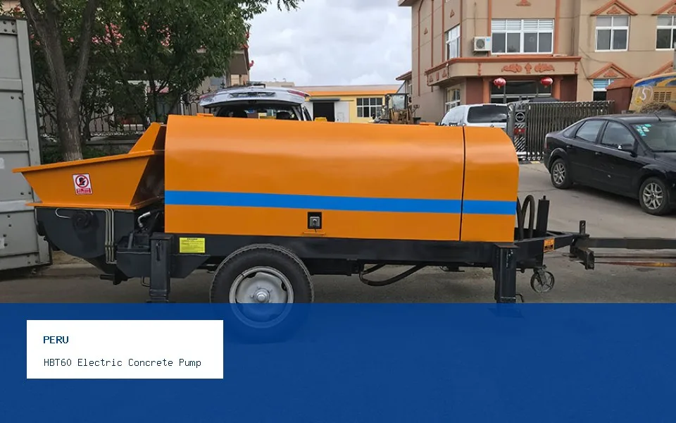 HBT60 электрический бетононасос: проект по перекачке бетона в Перу