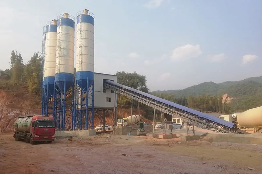 Planta de concreto grande serie HZS en Filipinas | Produccion comercial de concreto a gran escala e infraestructura