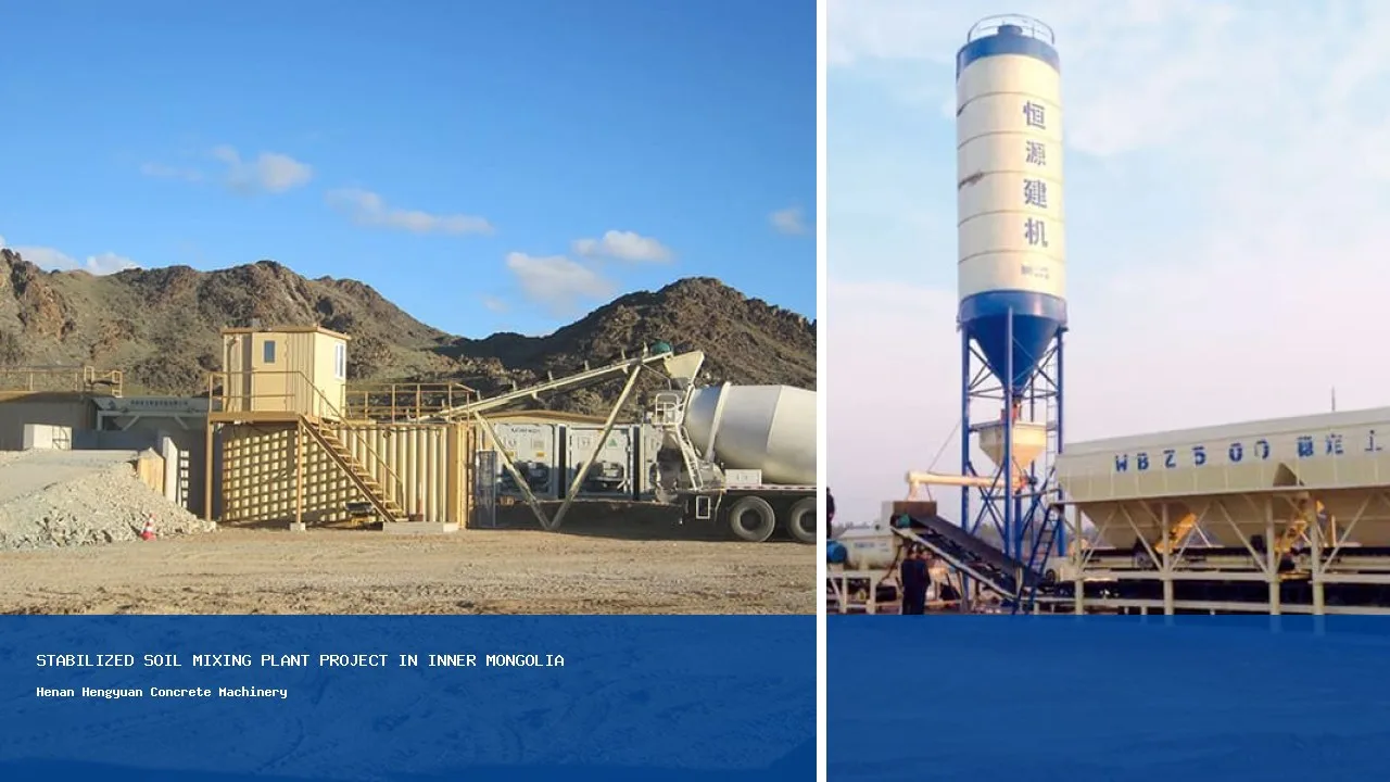 Planta de suelo estabilizado serie WBZ en Mongolia | Produccion de material de base vial e infraestructura