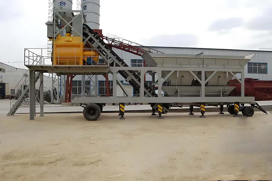 YHZS50 Planta Movil de Concreto con Cinta Transportadora