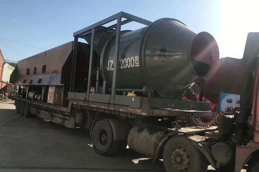 YHZM100-4 Centrale a Beton Mobile avec Malaxeur a Tambour