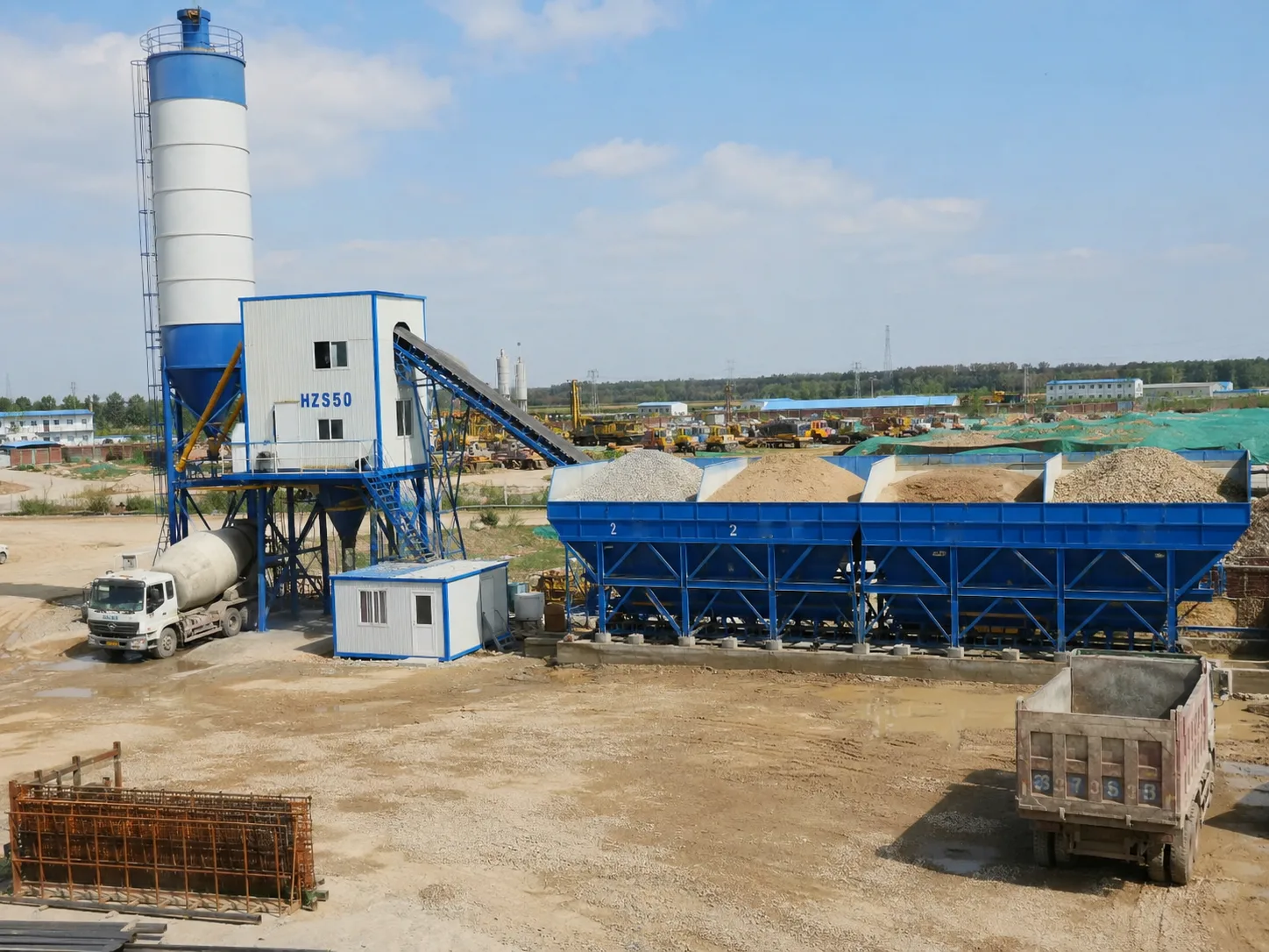 HZS50 Planta de Concreto Estacionaria