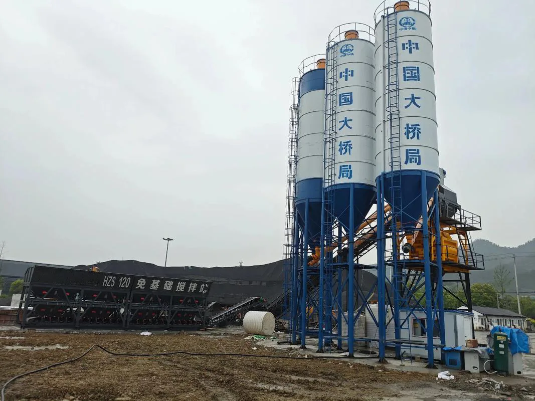 Centrale a Beton Avec Fondation