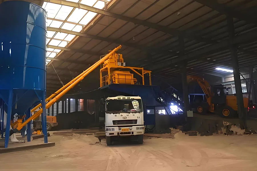 YHZS100 Planta Movil de Concreto con Cinta Transportadora