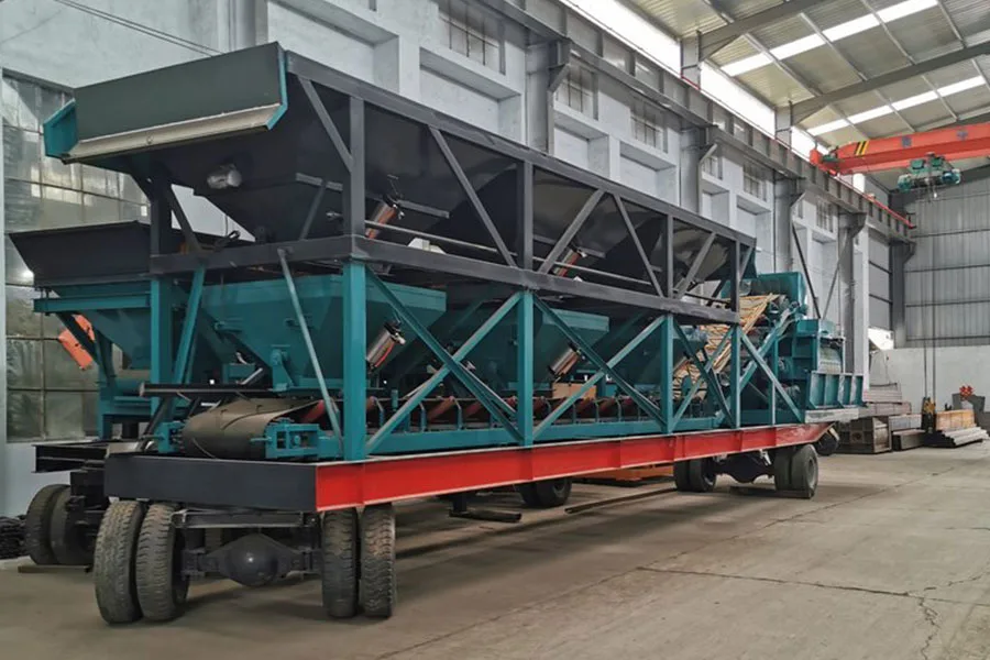 YHZS35 Planta Movil de Concreto con Cinta Transportadora