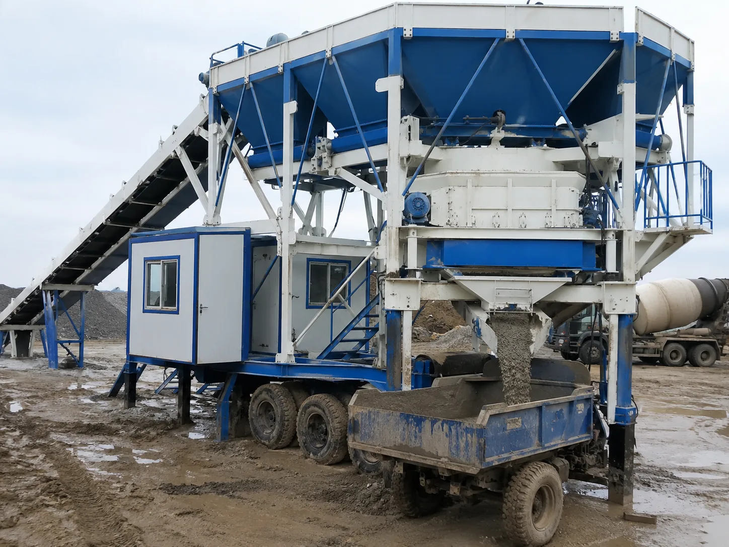 YHZS75-3 Planta Movil de Concreto (Serie YHZS1.5)