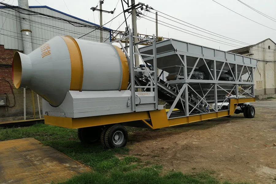 YHZM75-3 Planta Movil de Concreto con Mezclador de Tambor