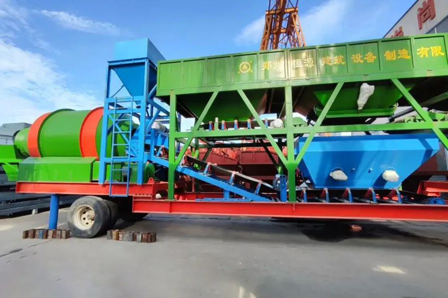 YHZM50-3 Centrale a Beton Mobile avec Malaxeur a Tambour