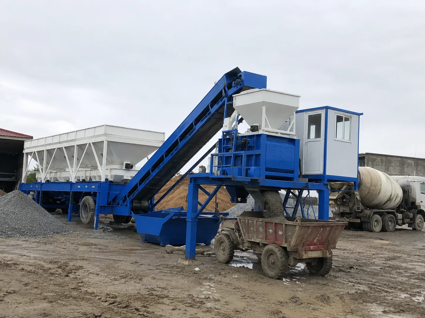 YHZS50-3 Centrale a Beton Mobile (Serie YHZS1.5)