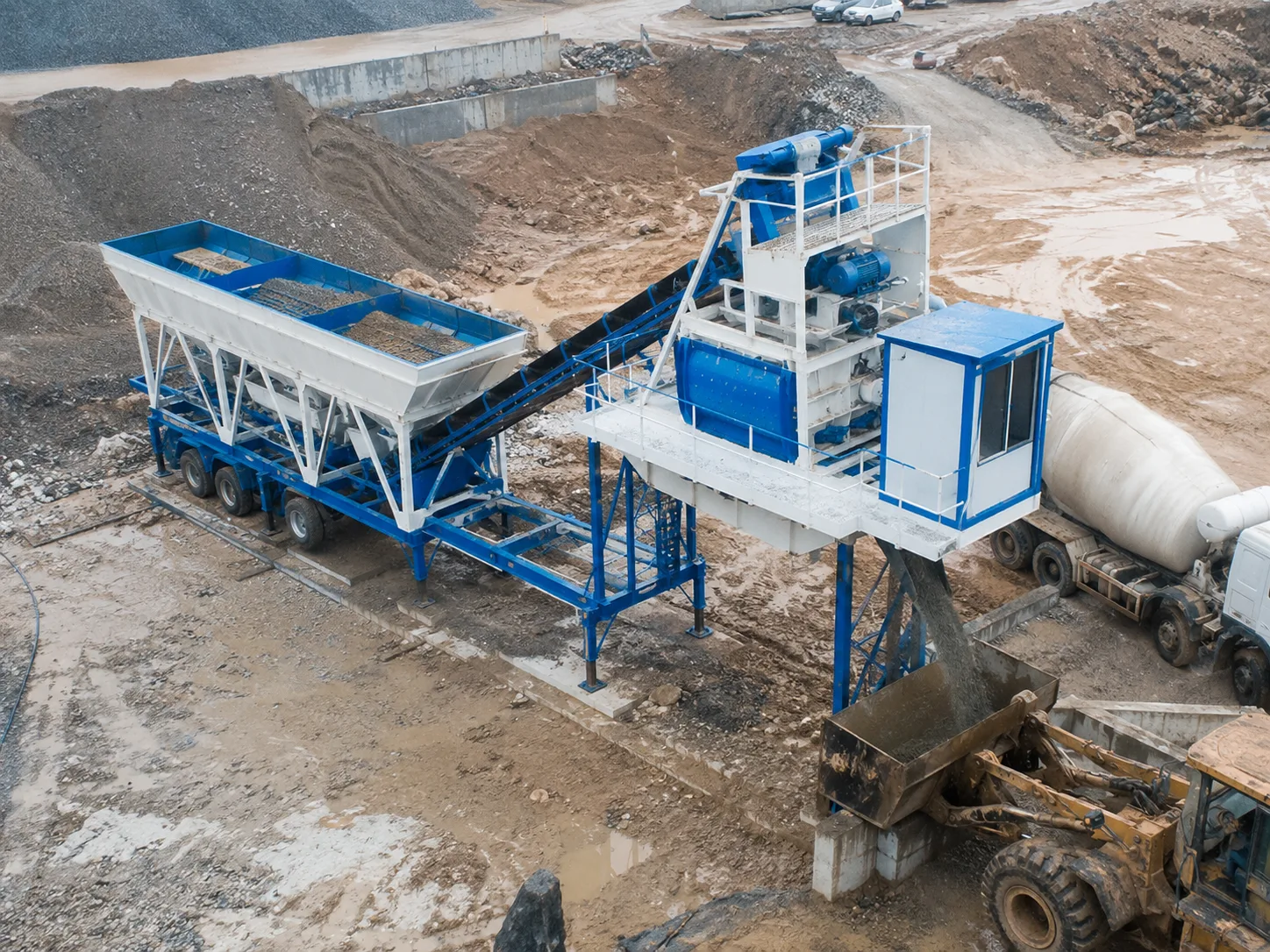 YHZS75-3 Planta Movil de Concreto (Serie YHZS1.5)