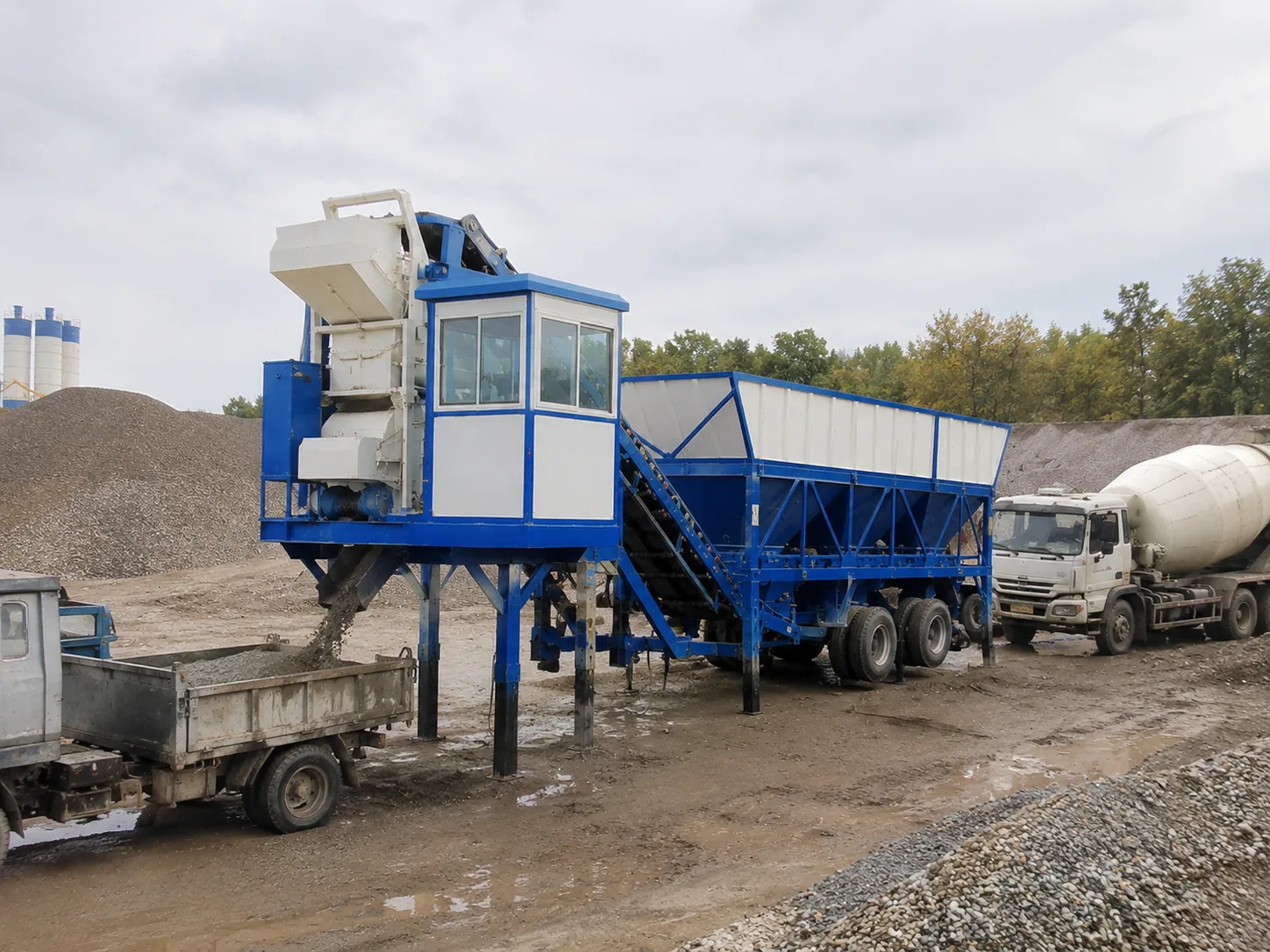YHZS35-3 Centrale a Beton Mobile (Serie YHZS1.5)