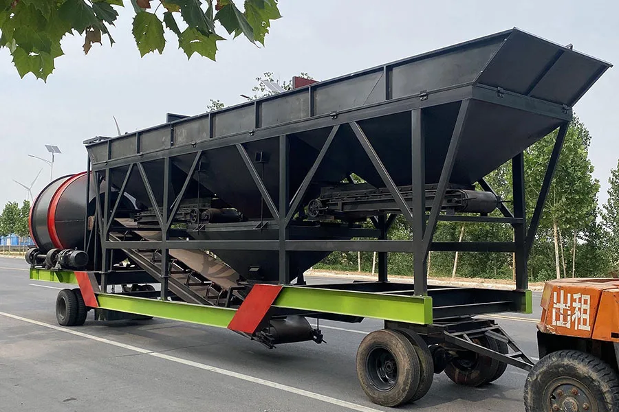 YHZM75-3 Centrale a Beton Mobile avec Malaxeur a Tambour