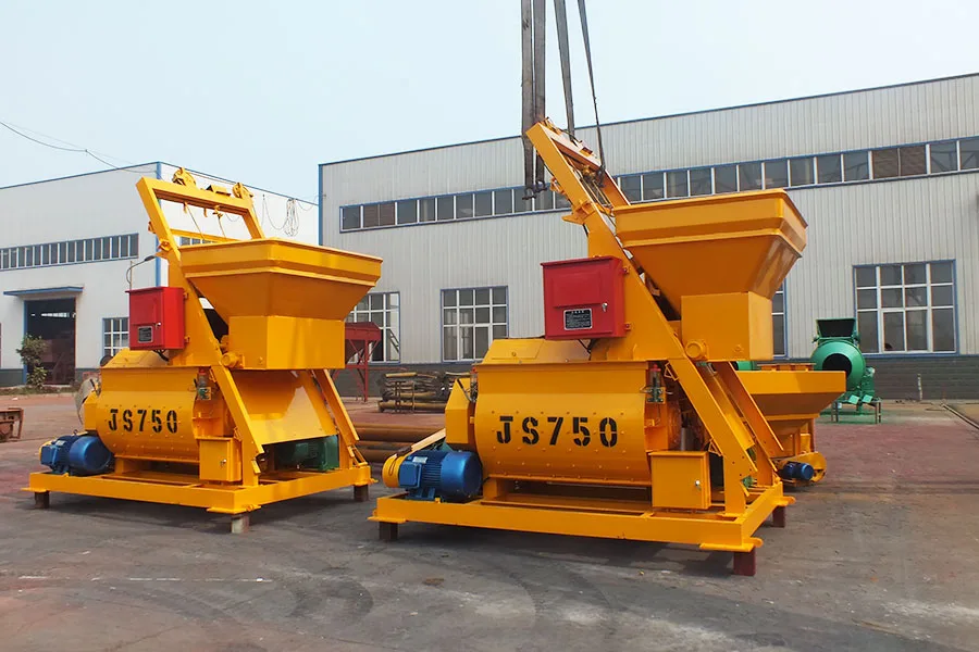 JS750 двухвальный бетоносмеситель JS