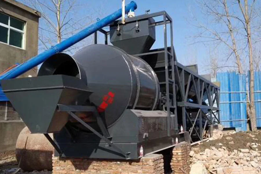 YHZM100-4 Centrale a Beton Mobile avec Malaxeur a Tambour