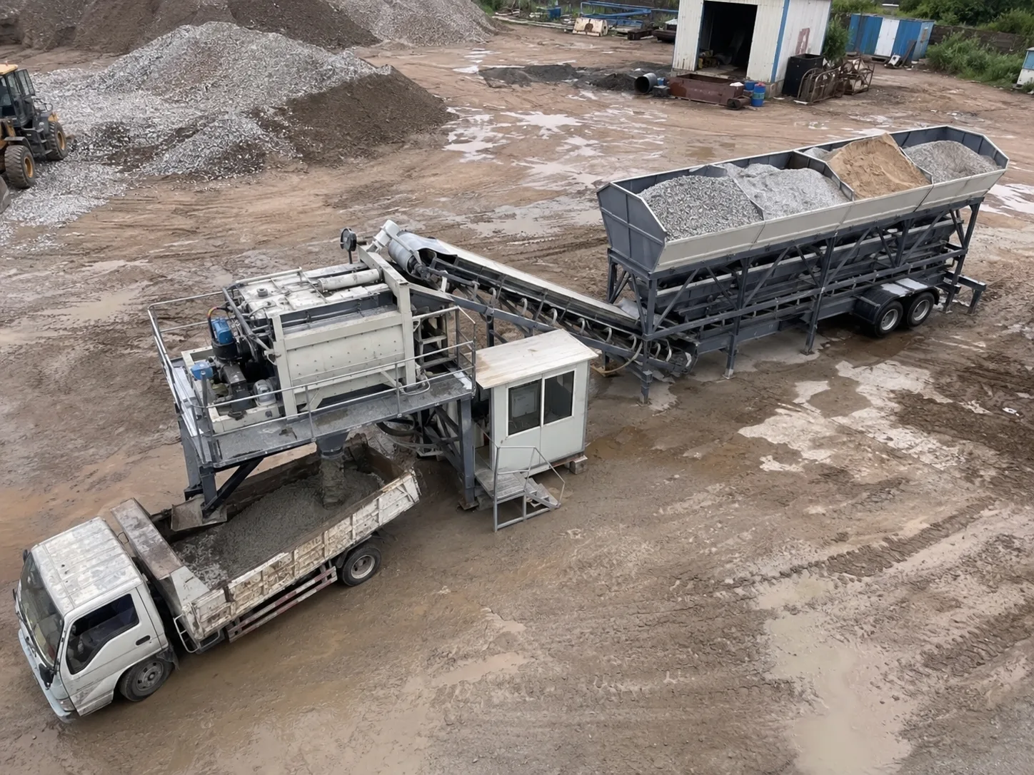 YHZS100-4 Centrale a Beton Mobile (Serie YHZS1.5)