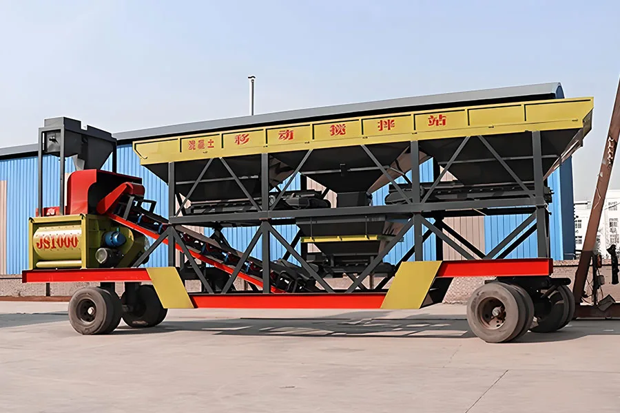 YHZS50 Planta Movil de Concreto con Cinta Transportadora