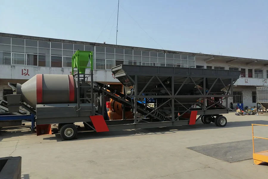 YHZM75-3 Planta Movil de Concreto con Mezclador de Tambor