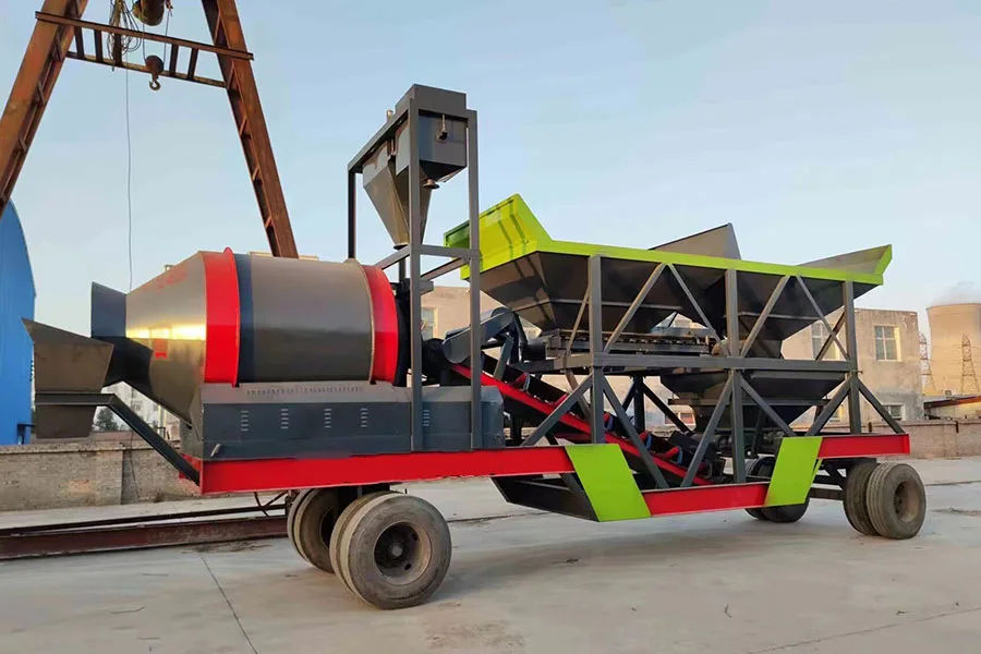 YHZM35-3 Drum Mixer Mobile Concrete Batching Plant