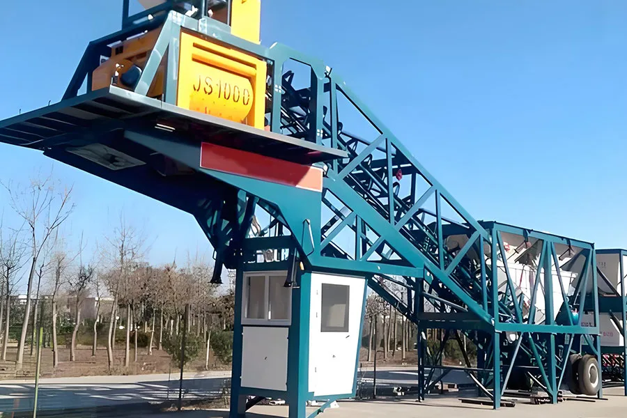 YHZS50 Centrale a Beton Mobile a Convoyeur a Bande