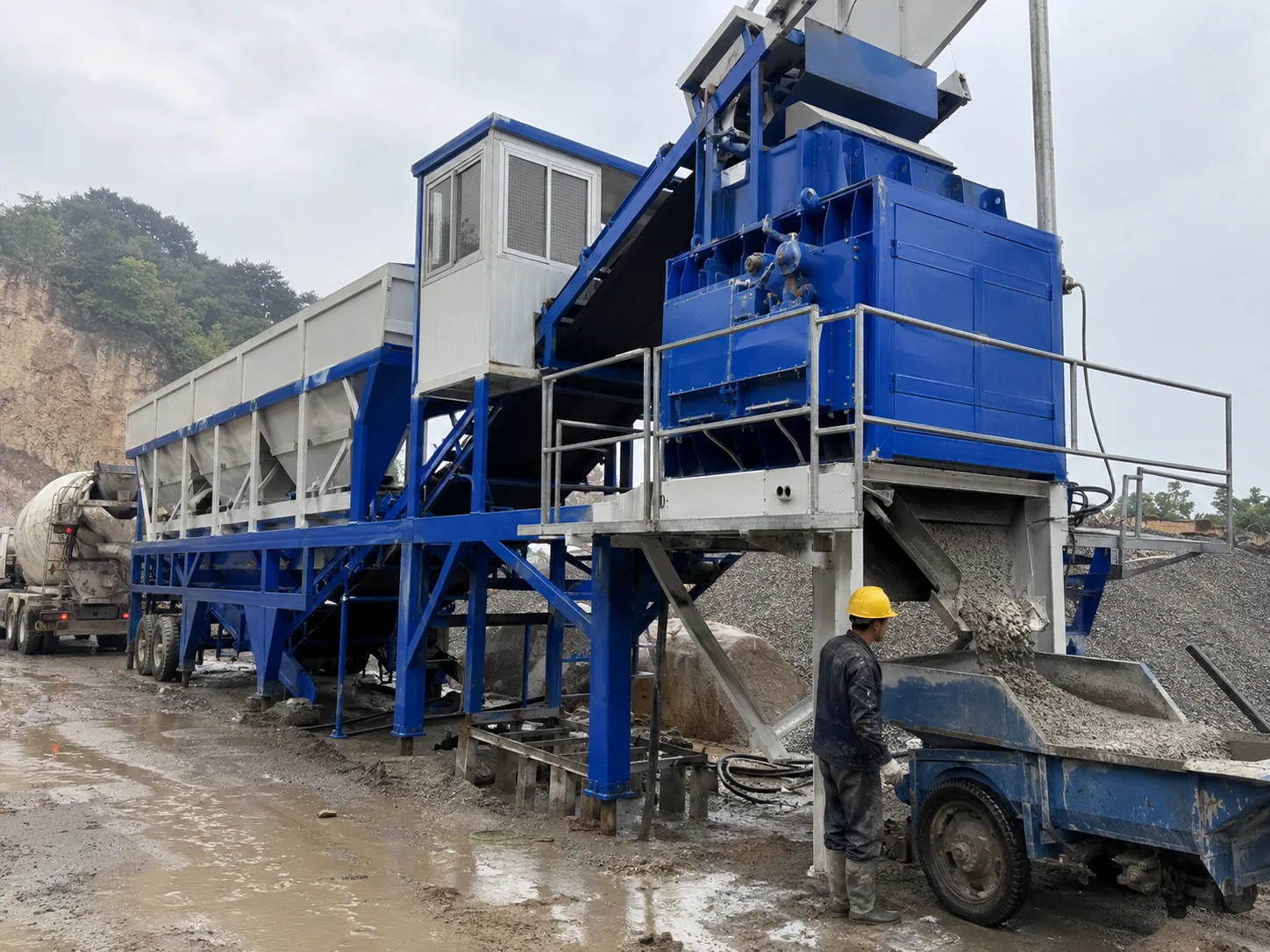YHZS75-3 Planta Movil de Concreto (Serie YHZS1.5)