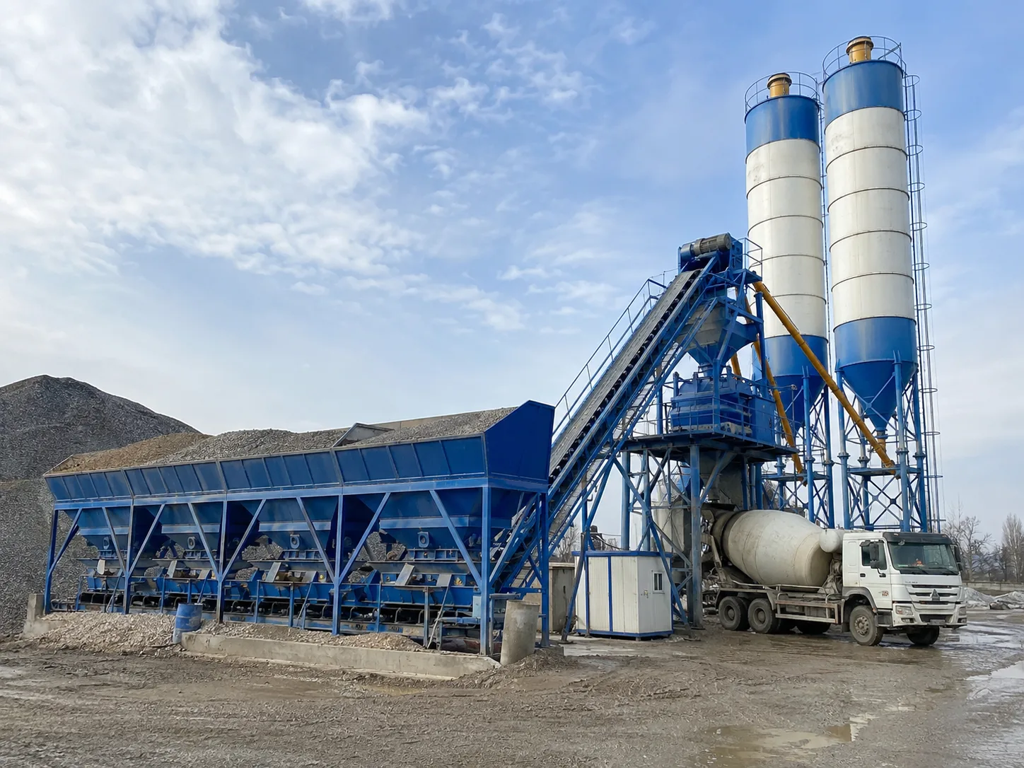 HZS100 Centrale a Beton Stationnaire
