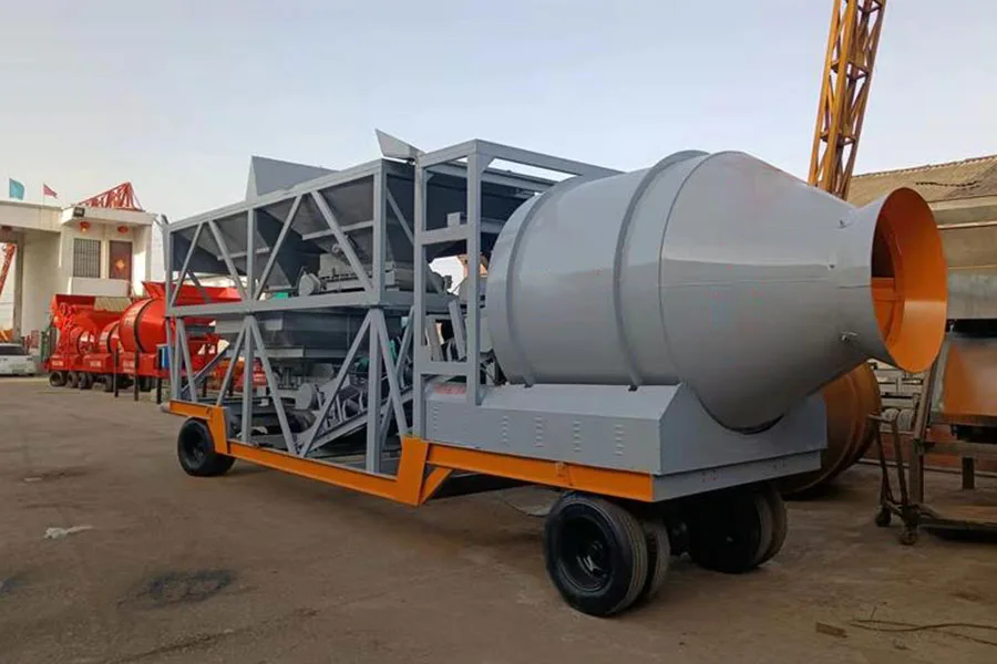 YHZM25-2 Centrale a Beton Mobile avec Malaxeur a Tambour