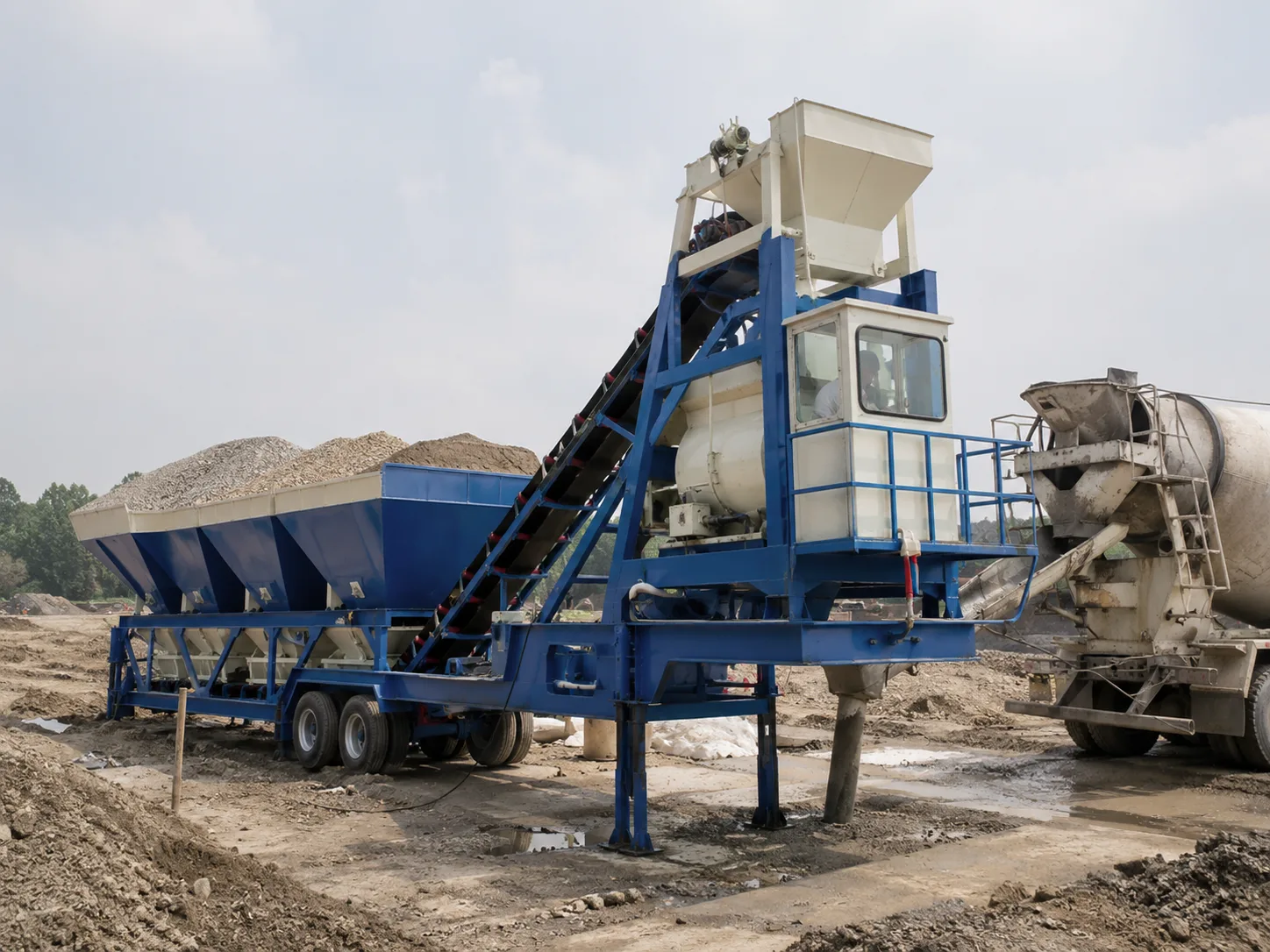 YHZS25-2 Centrale a Beton Mobile (Serie YHZS1.5)