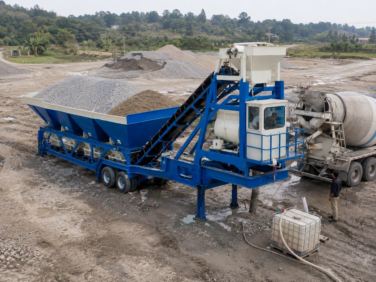 YHZS25-2 Centrale a Beton Mobile (Serie YHZS1.5)