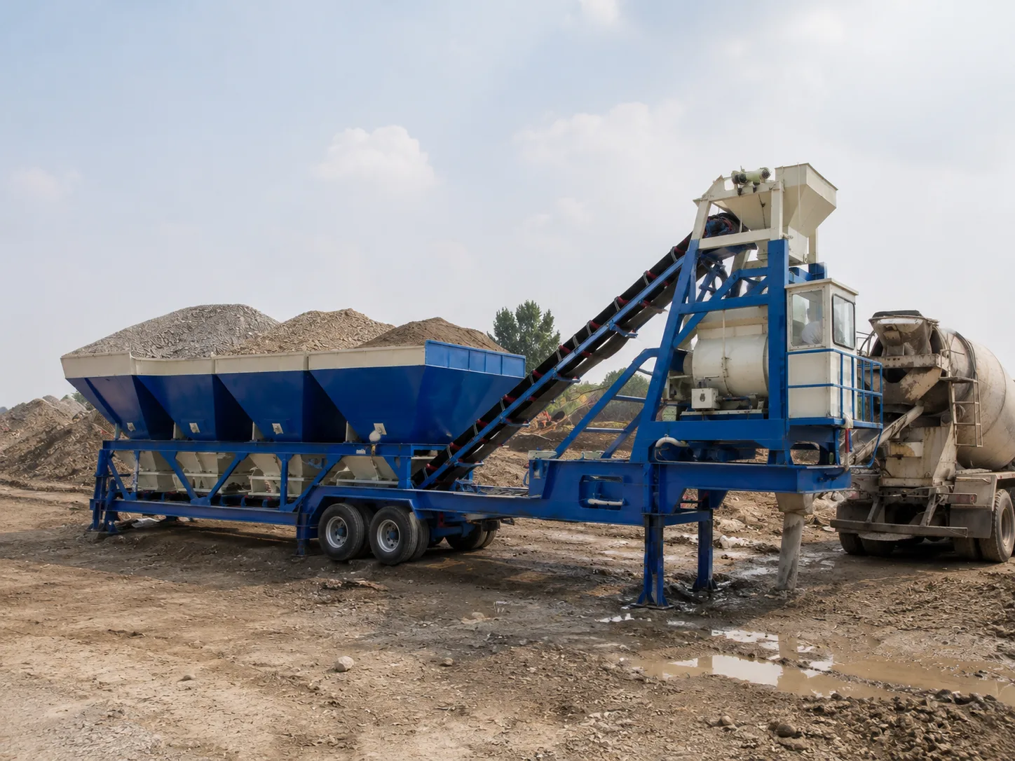 YHZS25-2 Centrale a Beton Mobile (Serie YHZS1.5)