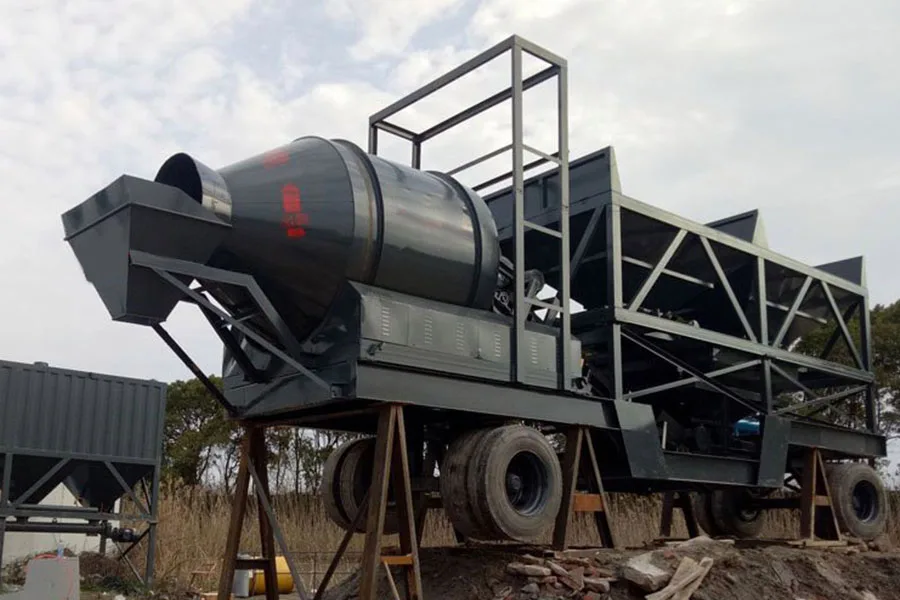 YHZM35-3 Drum Mixer Mobile Concrete Batching Plant